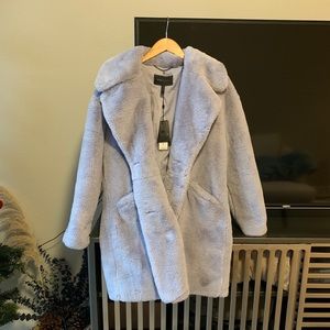 BCBGMAXAZRIA Cozy Faux Fur Coat